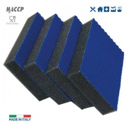 EVO SPONGE  SPUGNA ANTIGRAFFIO 13,6x9x2,6cm 4pz BLU