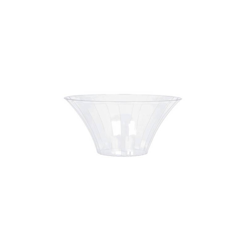 CONTENITORE PLASTICA VASO 18x9cm TRASPARENTE CLEAR