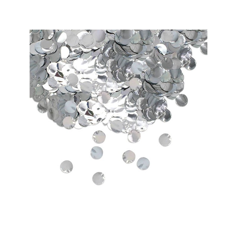 CORIANDOLI IN FOIL ø2cm 50gr ARGENTO METAL