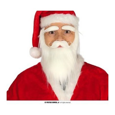 BARBA-BAFFI-SOPRACCIGLIA BIANCHE BABBO NATALE