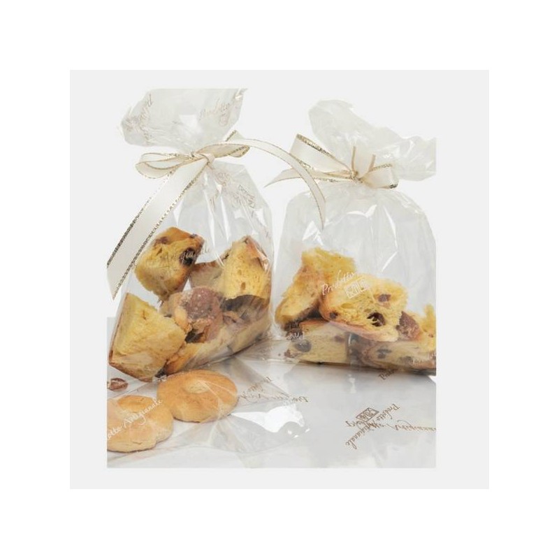 BUSTE CRYSTAL TRASPARENTI ALIMENTARI 35x50cm PRODOTTO ARTIGIANALE ORO 50pz