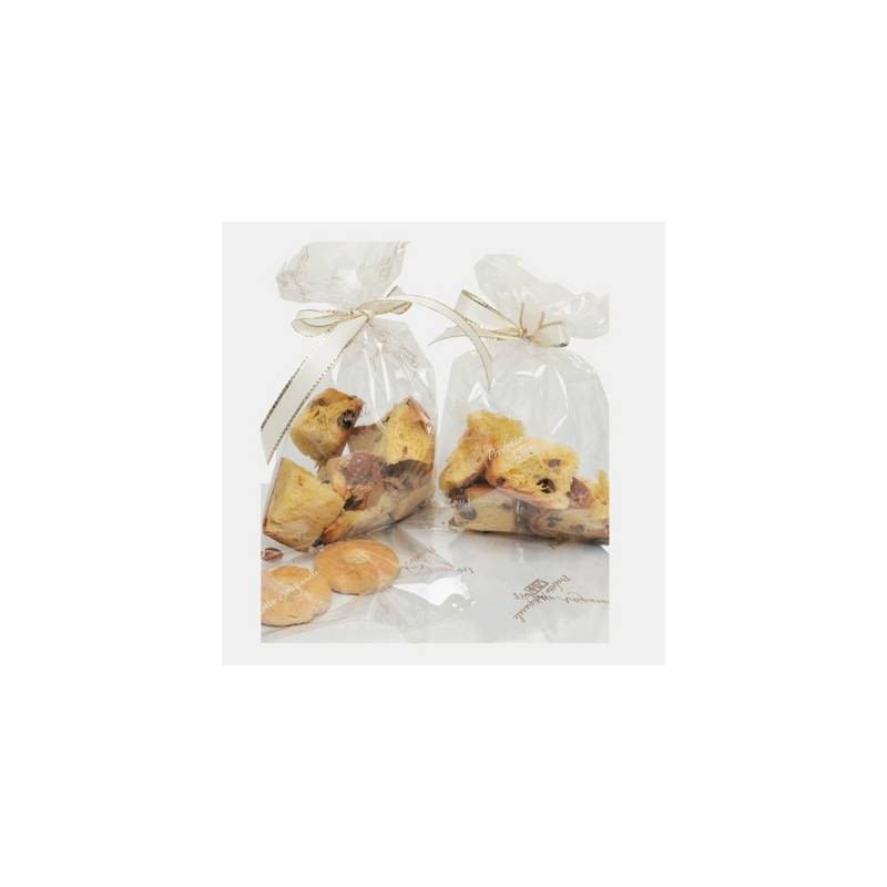 BUSTE CRYSTAL TRASPARENTI ALIMENTARI 20x32cm PRODOTTO ARTIGIANALE ORO 50pz