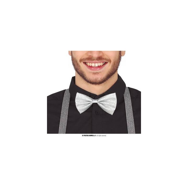 PAPILLON PAILLETTES ARGENTO