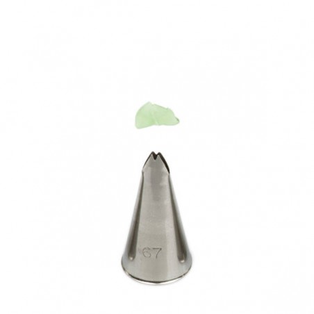 BECCUCCIO INOX DECORA N°67 FOGLIA