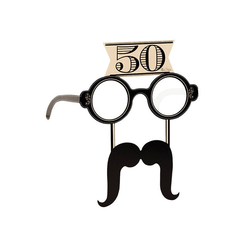 OCCHIALI + BAFFI CARTA 50 ANNI 4pz
