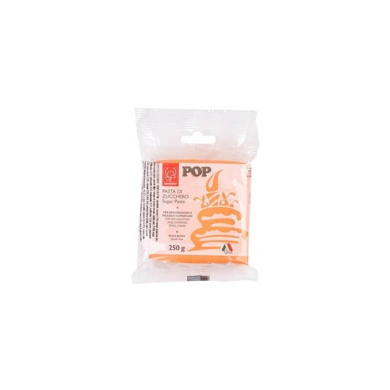 PASTA DI ZUCCHERO POP 250gr ARANCIO PASTELLO
