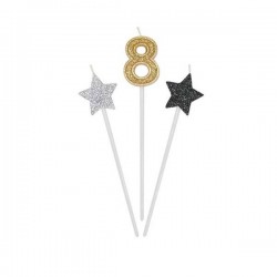CANDELINE PICKS PRESTIGE 3pz 16cm N°8