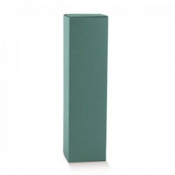SCATOLA 1 BOTTIGLIA CHAMPAGNE 10X10X34cm FIBRA VERDE
