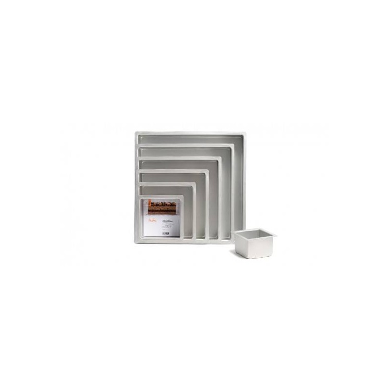 TEGLIA ALLUMINIO ANODIZZATA QUADRATA 30x30x7,5cm