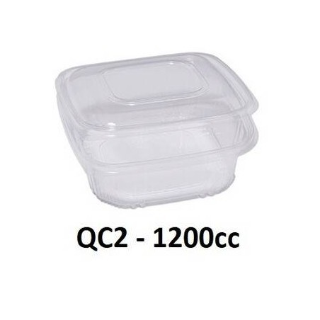 OVALINO CUKI PP 1200cc 50pz QC2 185x185x60mm (160x160mm INT)
