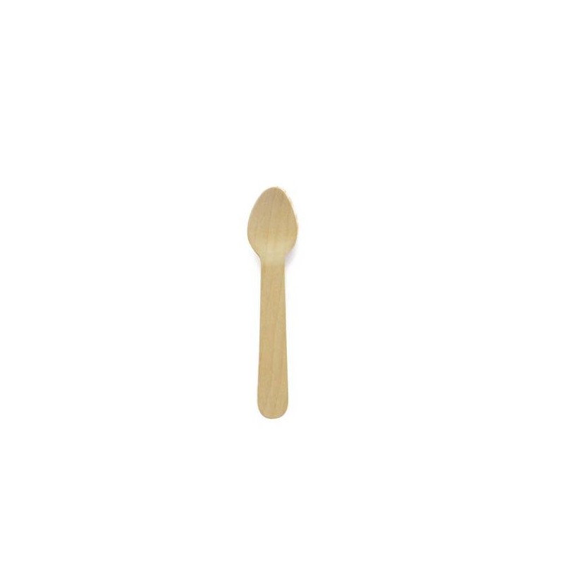 CUCCHIAINO LEGNO 11cm 100pz BIO COMPOSTABILE BYò
