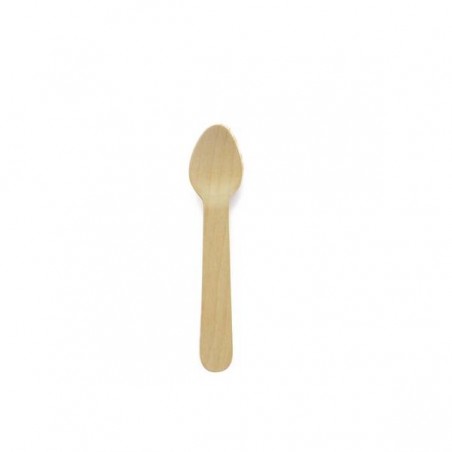 CUCCHIAINO LEGNO 11cm 100pz BIO COMPOSTABILE BYò