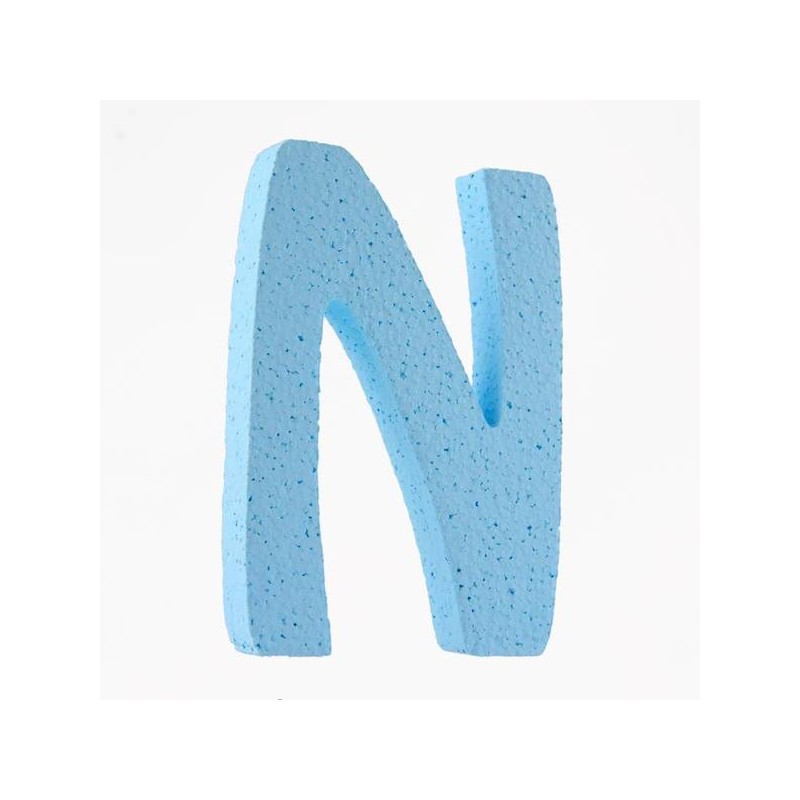 LETTERA POLISTIROLO PASTELLO mm120x90 N CELESTE