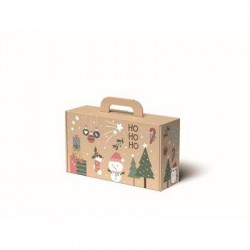SCATOLA VALIGETTA HO-HO-HO 31x18x9,5cm