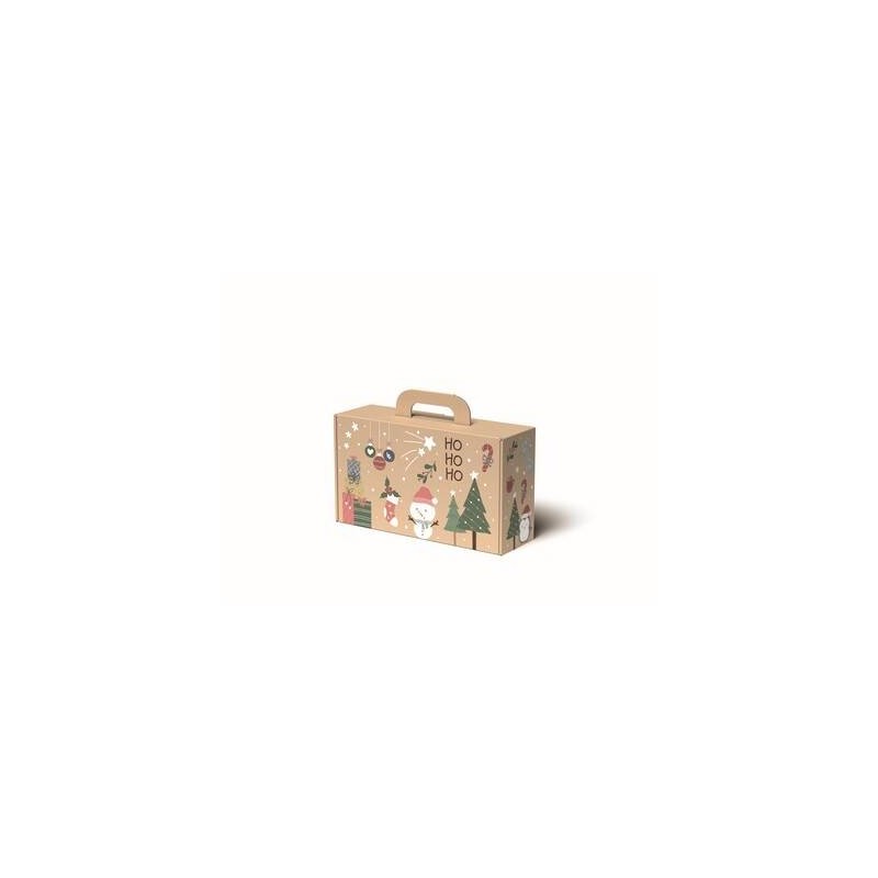 SCATOLA VALIGETTA HO-HO-HO 31x18x9,5cm