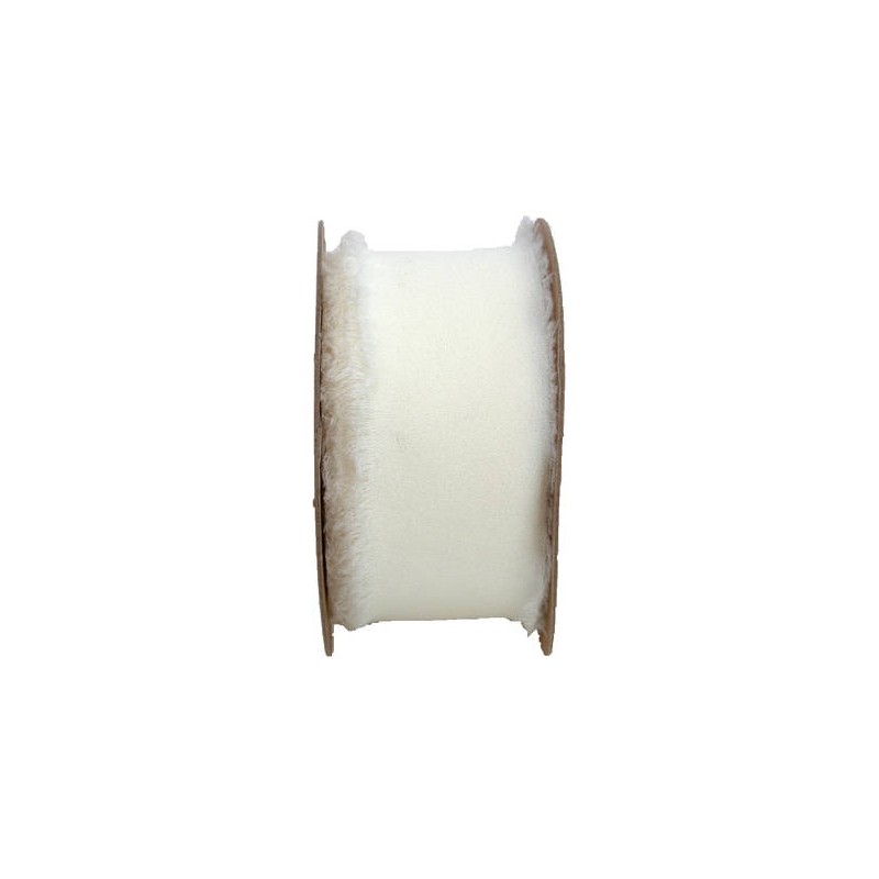NASTRO SFRANGIATO CHIFFON mm40x15mt CREMA