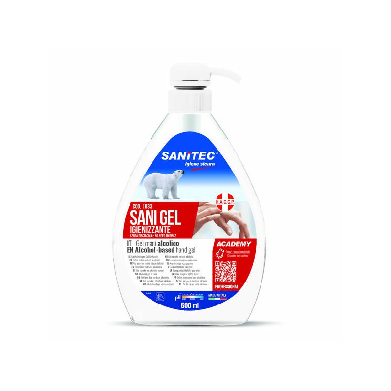 GEL IGIENIZZANTE SANI GEL SANITEC 600ml