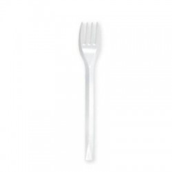 FORCHETTE BIANCHE LUX RIUTILIZZABILI COMPACT 50pz