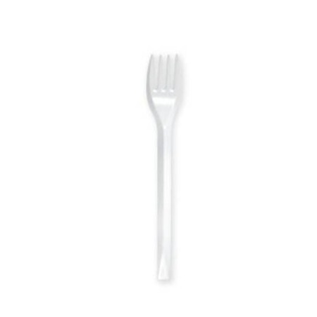 FORCHETTE BIANCHE LUX RIUTILIZZABILI COMPACT 50pz