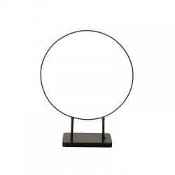 CERCHIO METALLO C/BASE ø30x38cm NERO