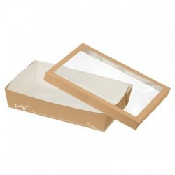 VASCHETTA GASTRONOMIA FOODBOX QUADR-HOT C/COPERCHIO 29,2x19x5cm 6PRZ 2600ml 25pz