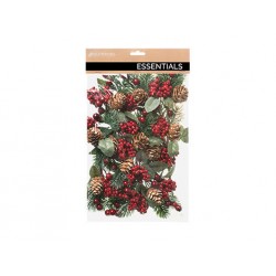 PICKS C/PIGNE E BACCHE ROSSE 17cm IN BUSTA 12pz