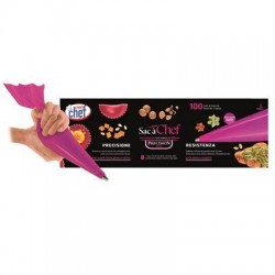 SAC A POCHE MONOUSO 53x30cm PRECISION MAX VIOLA 100PZ CROWN CHEF