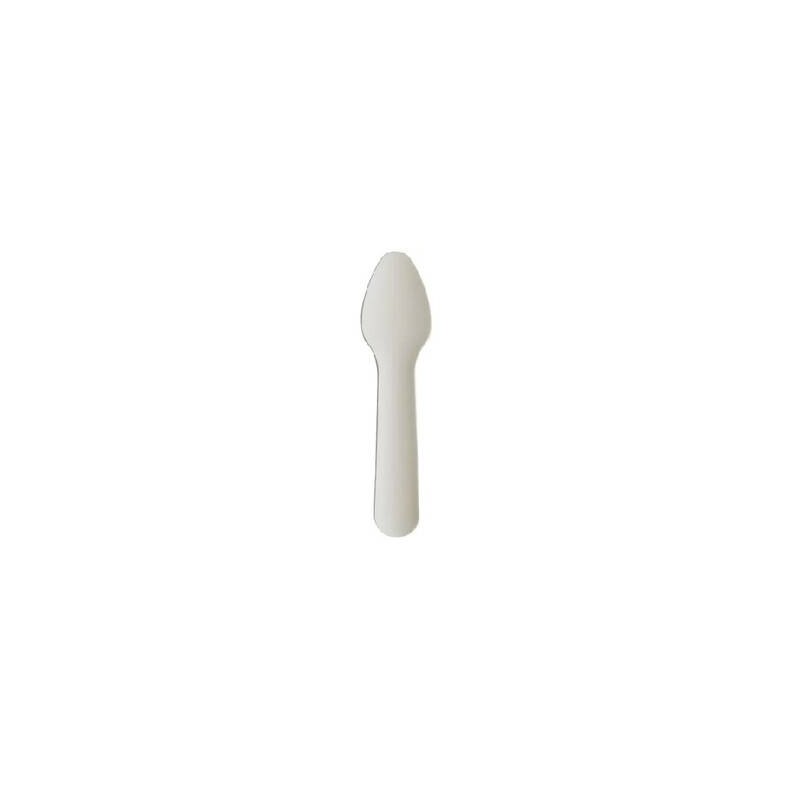 CUCCHIAINO IN CARTA 11cm BIANCO 50pz