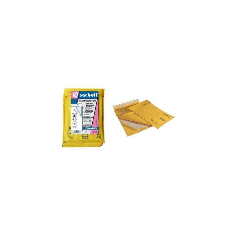 BUSTA IMBOTTITA SACBOLL int.22x33cm est.25x39cm FG 10 PEZZI