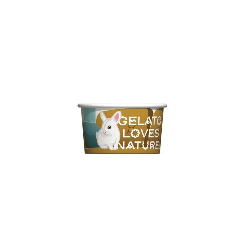 COPPETTA GELATO CARTA NATURE ANIMALS 100cc 250pz