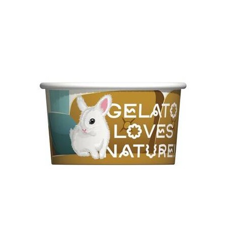 COPPETTA GELATO CARTA NATURE ANIMALS 100cc 250pz