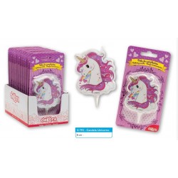 CANDELINA UNICORNO VELA 8cm