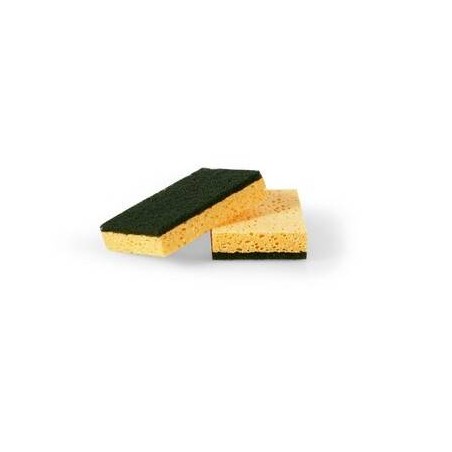 SPUGNA CELLULOSA ABRASIVA SGRASSASCIUGA 2pz PERFETTO