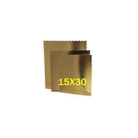 TAVOLETTA CARTONE ORO/NERO 15x30cm 3 PEZZI