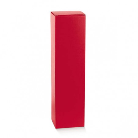 SCATOLA BOTTIGLIA MAGNUM 11,5x11,5x43cm FIBRA ROSSO