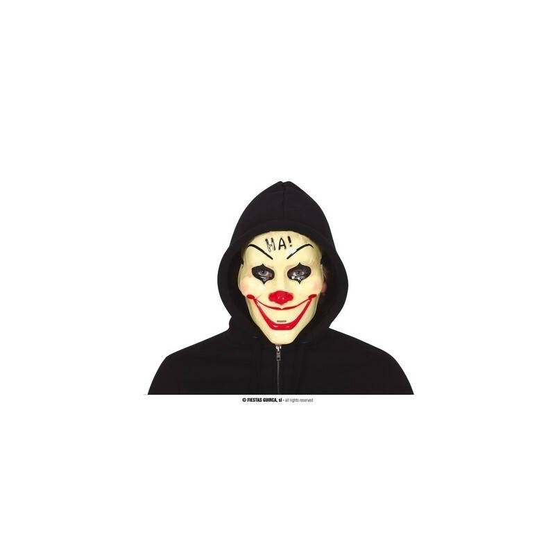 MASCHERA PAGLIACCIO HA! IN PVC