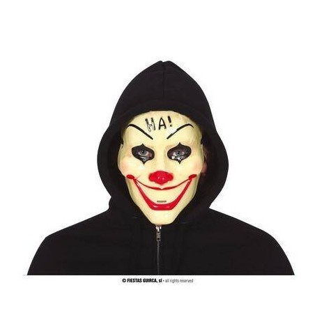 MASCHERA PAGLIACCIO HA! IN PVC