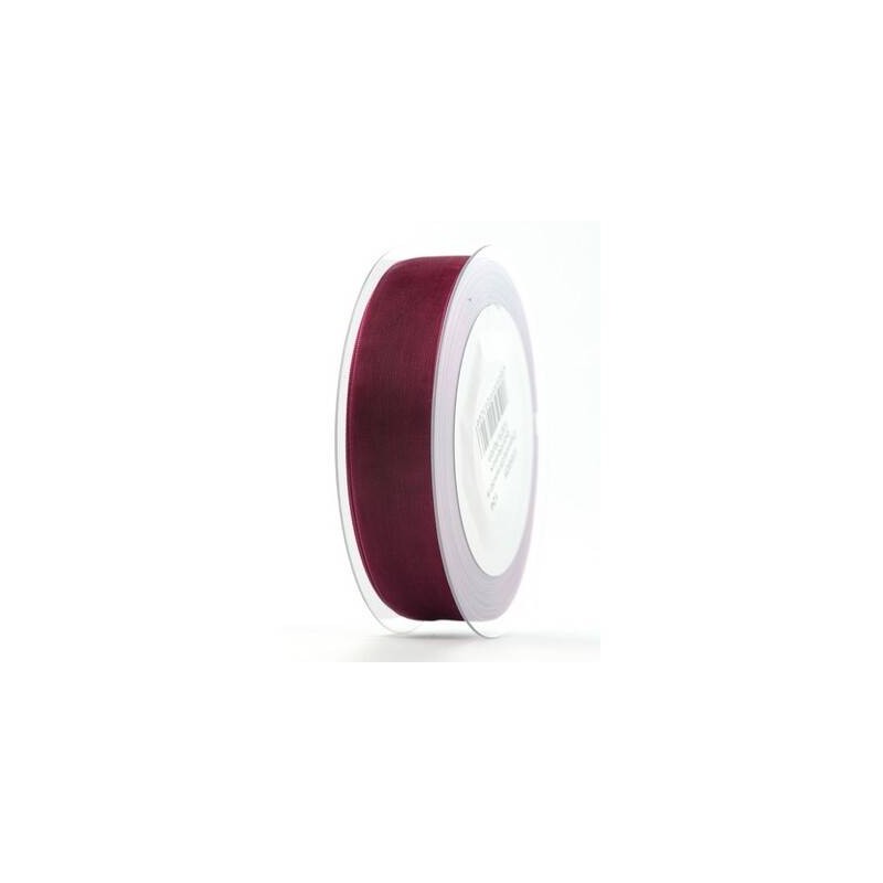 NASTRO ORGANZA mm25x50mt BORDEAUX