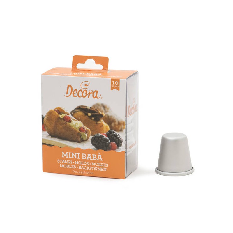 MINI BABà ALLUMINIO ANODIZZATO ø3x2x3,5cm 10pz