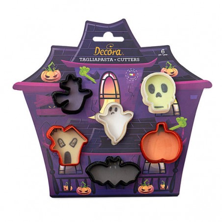 SET MINI TAGLIAPASTA HALLOWEEN 6pz DECORA