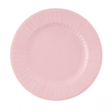 PIATTI ROUND ROSA GERANIO 27cm 8pz