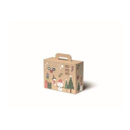 SCATOLA VALIGETTA HO-HO-HO 22x18x8,5cm