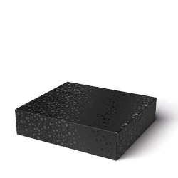 CANTINETTA 4 BOTTIGLIE 38,5x33,5x9cm SPOT NERO