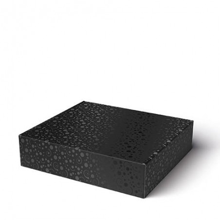 CANTINETTA 4 BOTTIGLIE 38,5x33,5x9cm SPOT NERO