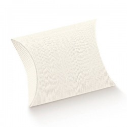 SCATOLA BUSTA SETA BIANCO 7x7x2,5cm 10pz