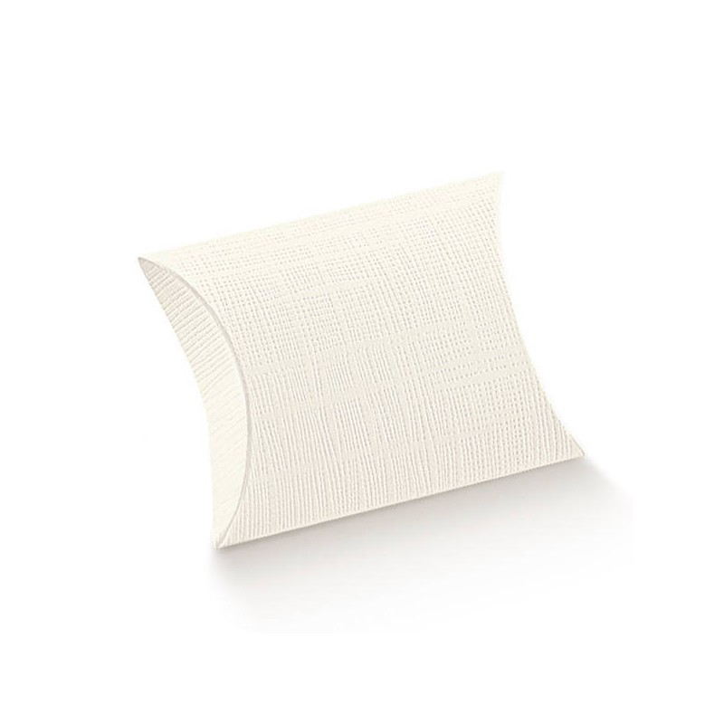 SCATOLA BUSTA SETA BIANCO 7x7x2,5cm 10pz
