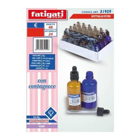 MINI BOTTIGLIA IN VETRO C/CONTAGOCCE TRAVEL