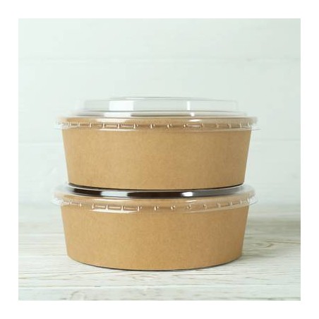 INSALATIERA POKE IN CARTONCINO AVANA ø18,5cm 1300ml 50pz OASIS