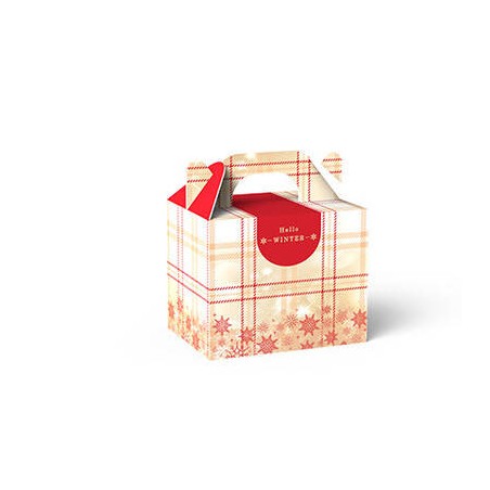 GIFT BOX PARTY 14x10,5x16cm ROYAL TARTAN