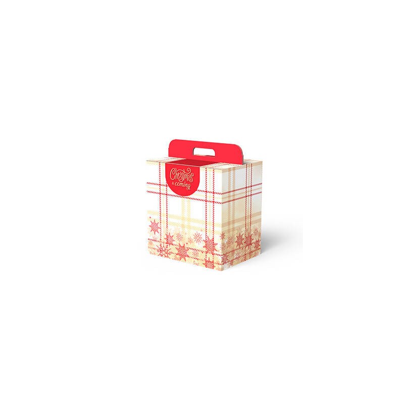 SCATOLA REGALO C/MANIGLIA LINEA 100 30,5x23x34 ROYLA TARTAN